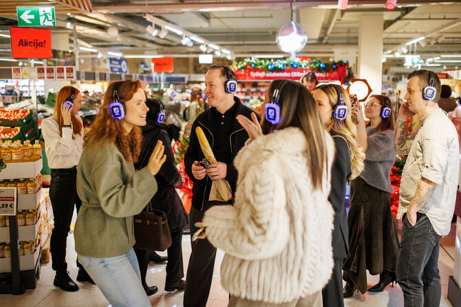 „Lidl“ nuotr./Akimirkos iš „Silent Disco“, vykusio „Lidl“
