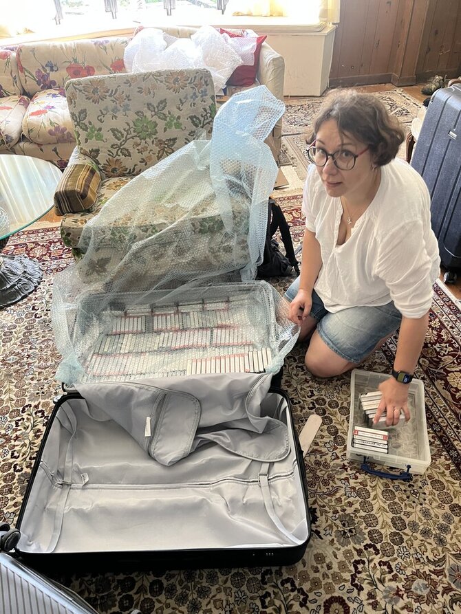 Asmeninio archyvo nuotr./Lietuvos išeivijos tyrinėtoja ir bendrovės „DIZI“ specialistė dr. Giedrė Milerytė-Japertienė iš Niujorko parvežė garso kasečių su lietuvių išeivijos radijo laidomis, kurios bus platfomoje „ekultūra“