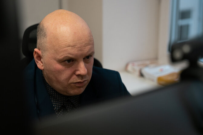 ESFA nuotr./Profesijos mokytojas Martynas Kašelionis