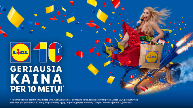 „Lidl“ nuotr./Kampanija „Geriausia kaina per dešimt metų“