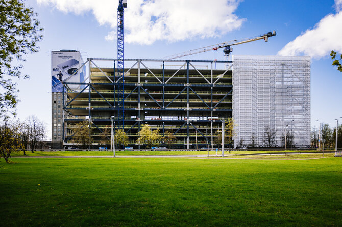 Bendrovės archyvo nuotr./Atnaujinamos „Preses Nama Kvartāls“ statybos: pirmąjį etapą planuojama užbaigti 2026 m.