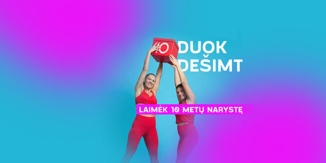 Gym+ nuotr./Gym+ skelbia apie didžiausią konkursą sporto klubo istorijoje: 10-ojo gimtadienio proga paruošė įspūdingą prizą