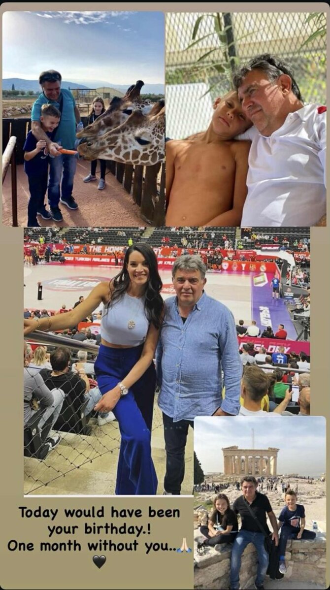 Soc. tinklų nuotr./Annos Doukos kadrai su tėčiu