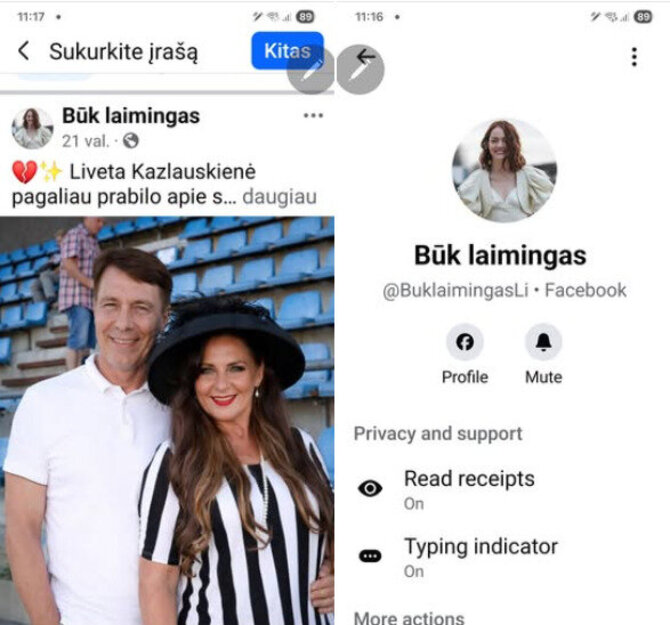 Soc. tinklų nuotr./Livetos Kazlauskienės įrašas