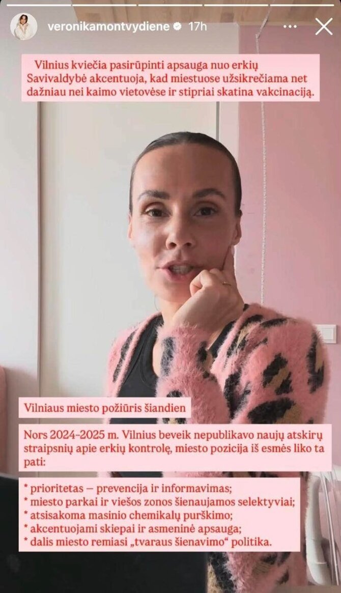 Soc. tinklų nuotr./Veronikos Montvydienės įrašas