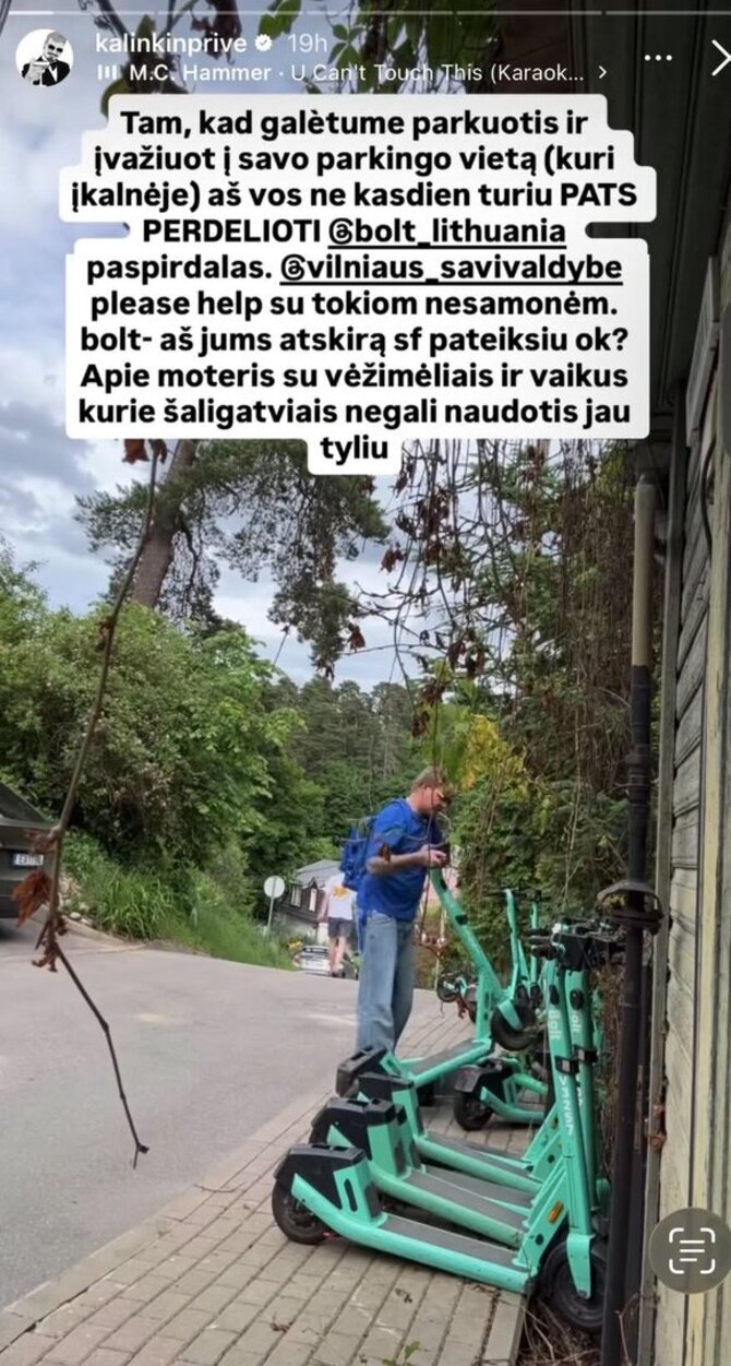 Soc. tinklų nuotr./Roberto Kalinkino įrašas