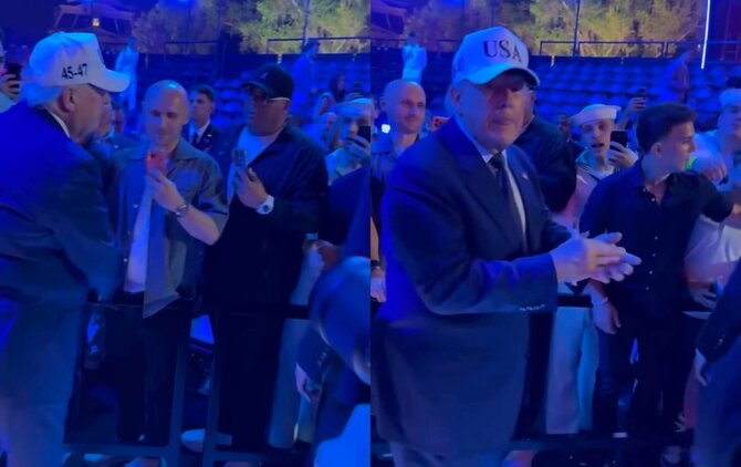 Soc. tinklų nuotr./Tomas Okmanas ir Donaldas Trumpas