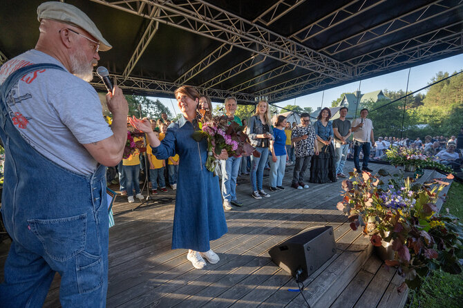 Renginio „Opera su džinsais“ akimirka
