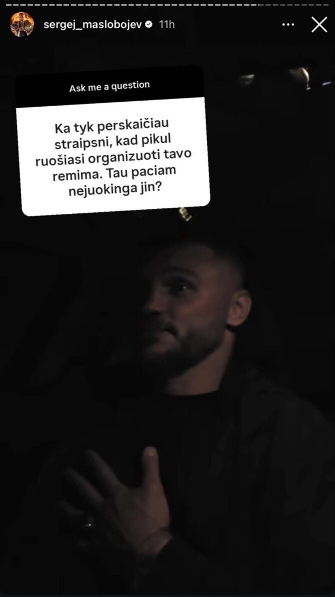 Soc. tinklų nuotr./Sergejaus Maslobojevo įrašai