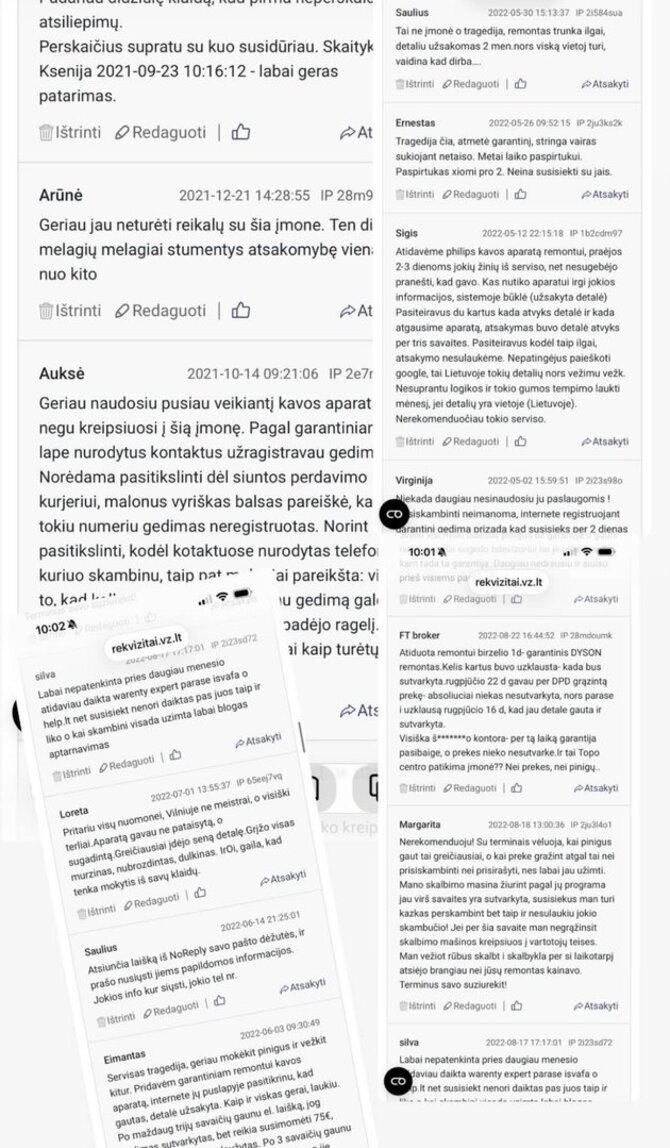 Stop kadras/Atsiliepimai apie įmonę „Help.lt“