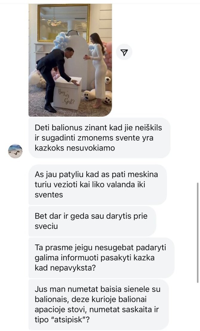 Soc. tinklų nuotr./Greta Girdžiūtė-Kazlauskienė ir Emilijos Skvarnavičiūtės susirašinėjimas
