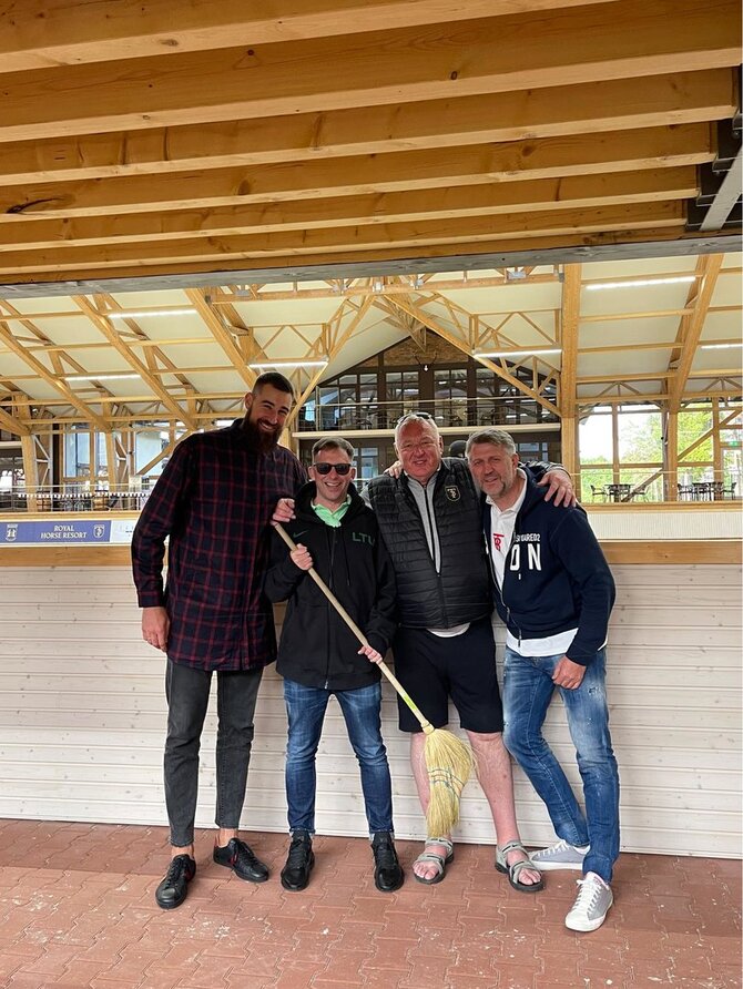 Soc. tinklų nuotr./Tautvydas Barštys, Egidijus Dragūnas, Jonas Valančiūnas, Darius Maskoliūnas
