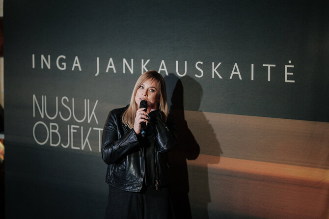 Evelinos Sabaliauskaitės nuotr./Ingos Jankauskaitės albumo perklausos akimirka