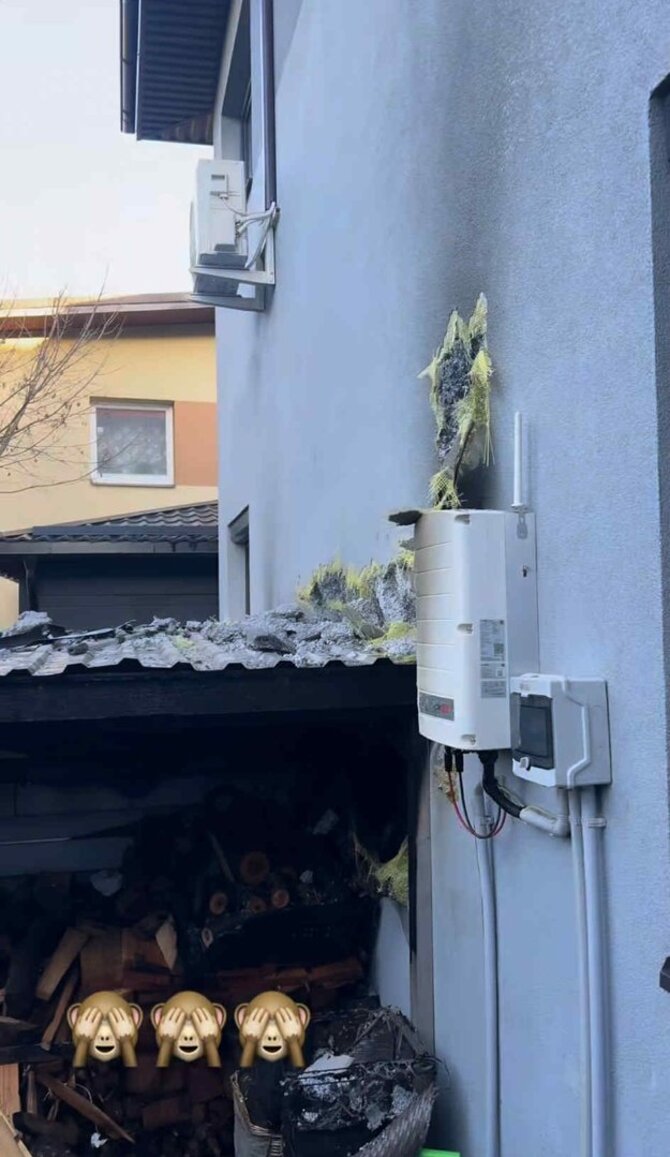 Stop kadras/Gerdos Žemaitės namų kieme kilo gaisras