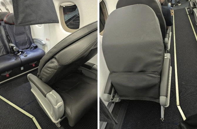 US Travel Today/Sugadintos lėktuvo sėdynės