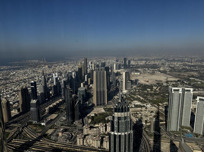 Asmeninio albumo nuotr./Burj Khalifos 124 aukštas