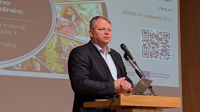 Užsakovų nuotr./žemės ūkio ministras Andrius Palionis