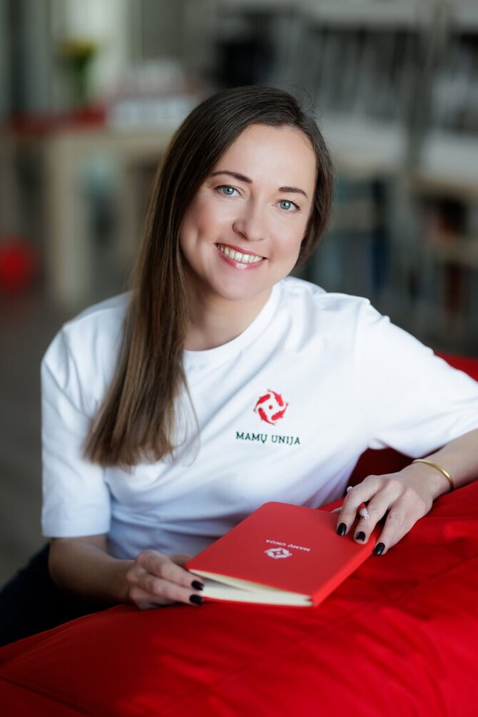 Atstovų nuotr./„Mamų unijos“ vadovė Justina Mėlinauskaitė