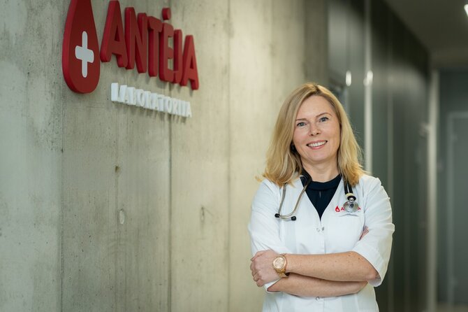 Pranešimo aut. nuotr./Sveikatos sprendimų centro „Antėja“ infekcinių ligų gydytoja dr. doc. Evelina Pukenytė