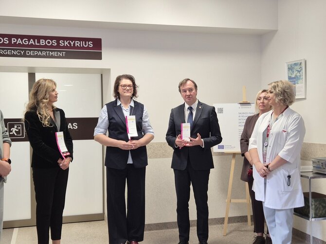 Pranešimo aut. nuotr./RVUL Skubiosios pagalbos skyriaus atidarymas