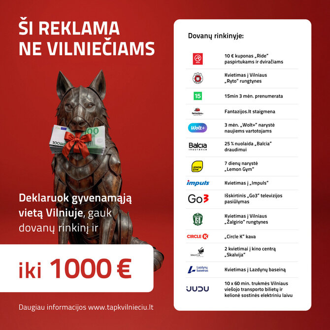 Vilniaus savivaldybės nuotr./Tapk vilniečiu