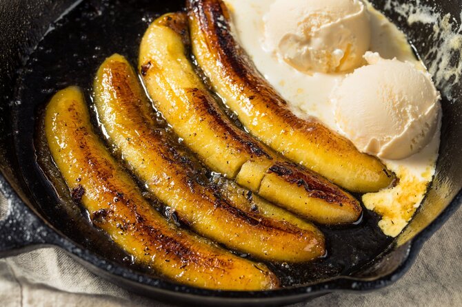 Envato nuotr./Karamelizuoti bananai
