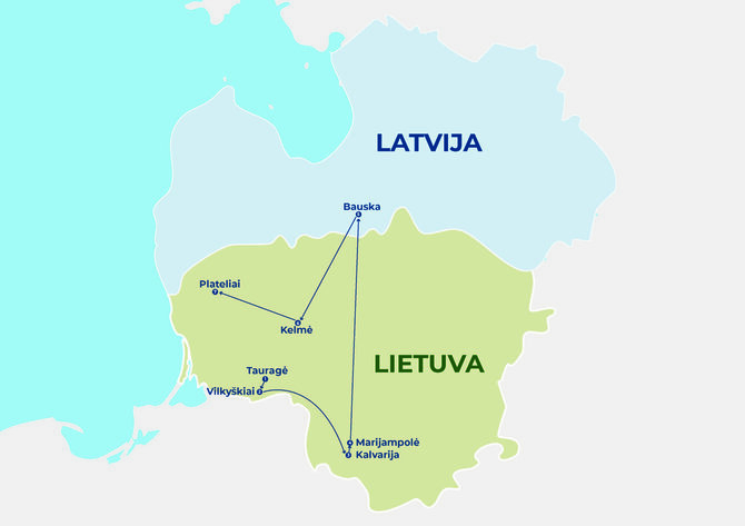 Organizacijos nuotr./Per dvi dienas – 630 km: inžinierius dviračiu aplankys visas „Vilvi Group“ įmones
