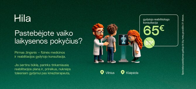 HILA nuotr./Pastebėjus skoliozę: kada sunerimti ir ką daryti toliau?