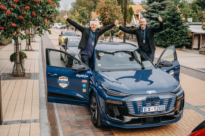 „Audi“ nuotr./„Ignitis ON“ elektromobilių lenktynėse – medalių lietus „Audi“ komandoms