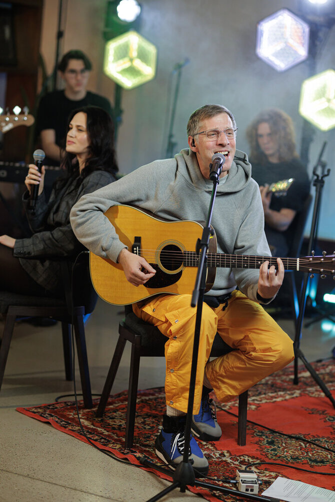 Gretos Skaraitienės / 15min nuotr./Tinklalaidė „Muzika, kurią jauti“, svečiuose – Saulius Prūsaitis