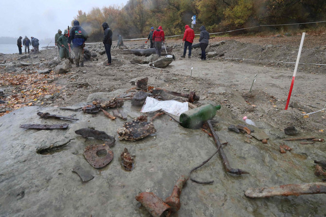 AFP/„Scanpix“ nuotr./Archeologai tyrinėja nusekusio Dunojaus vagą.