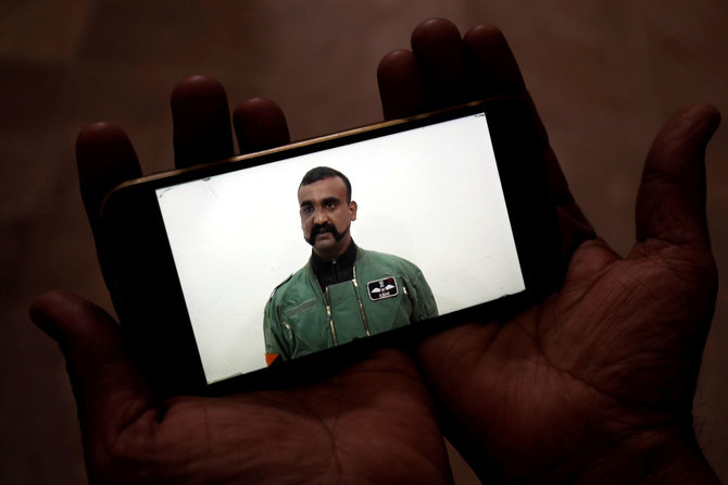 „Reuters“/„Scanpix“ nuotr./Abhinandanas Varthamanas