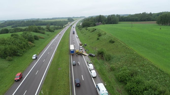 15min nuotr./Dviejų BMW avarija netoli Kryžkalnio