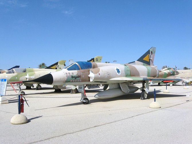 Wikipedia.org nuotr./Izraelio naikintuvas „Dassault Mirage III“