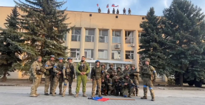 „Reuters“/„Scanpix“ nuotr./Ukrainos kariai Lymane