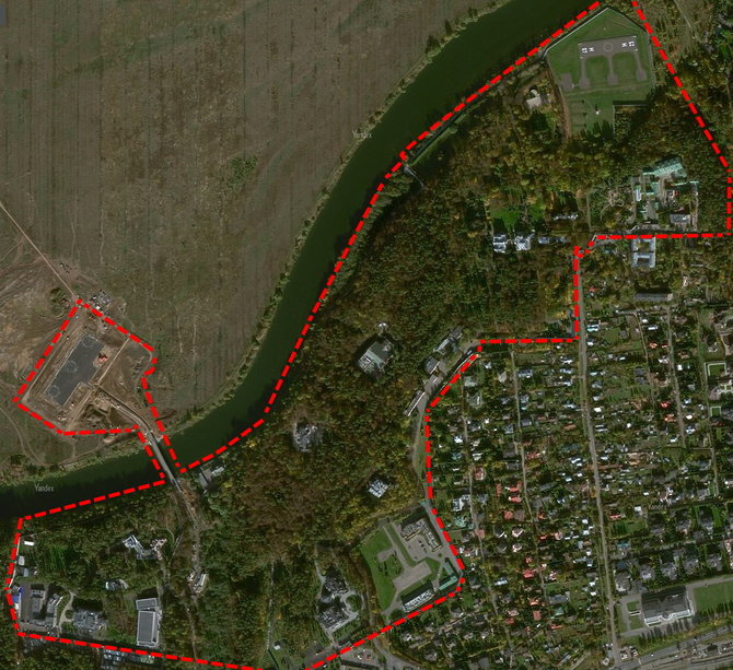 „Yandex“ žemėlapis/Novo Ogariovo rezidencijos teritorija