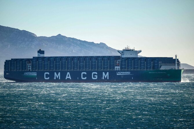AFP/„Scanpix“ nuotr./Kompanijos „CMA CGM“ konteinerinis laivas