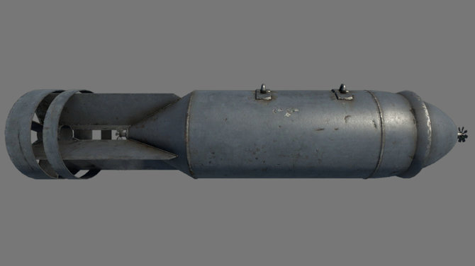 Wikipedia.org nuotr./Rusijos aviacinė bomba FAB-1500