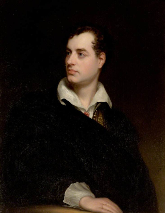 Wikipedia.org nuotr./Lordo Byrono portretas, datuojamas 1813 m. Dailininkas Thomas Phillipsas