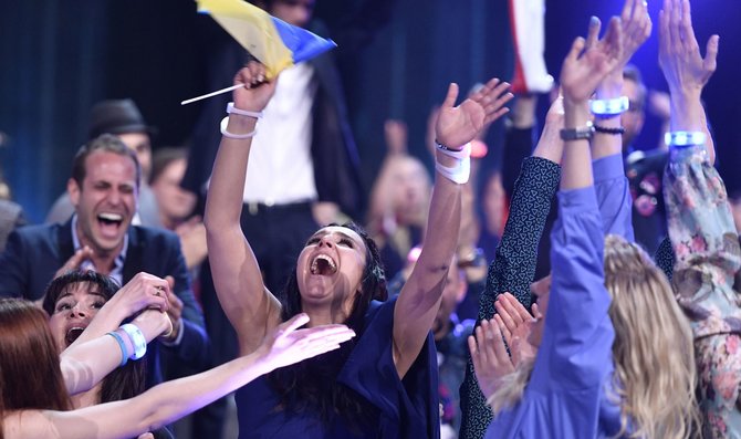 „Scanpix“/AP nuotr./2016 m. „Eurovizijos“ nugalėtojos Jamalos triumfas