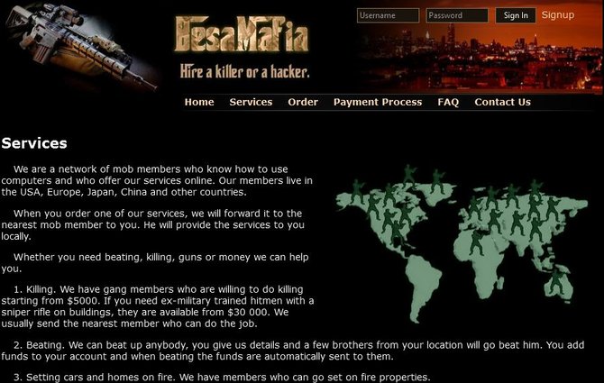 „Besa Mafia“ tinklalapis