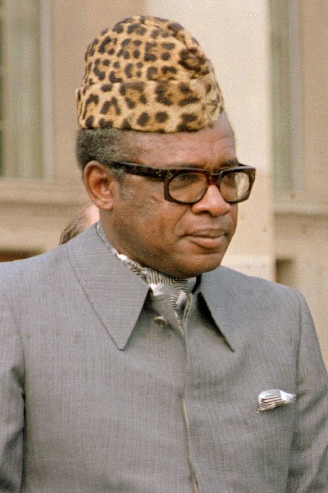 Wikipedia.org nuotr./Mobutu Sese Seko (1983 m.)