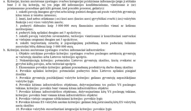 LRT nuotr. /Kriterijai, pagal kuriuos sprendžiama, ar diegti sensorių ant interneto tinklo