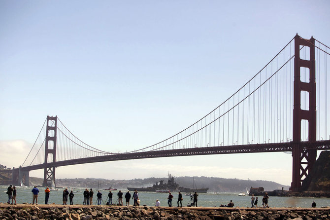 „Reuters“/„Scanpix“ nuotr./San Francisko Aukso Vartų tiltas