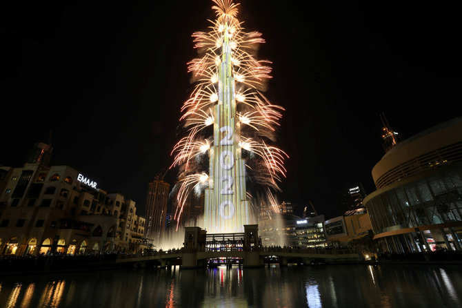 „Reuters“/„Scanpix“ nuotr./Naujųjų sutikimas Dubajuje