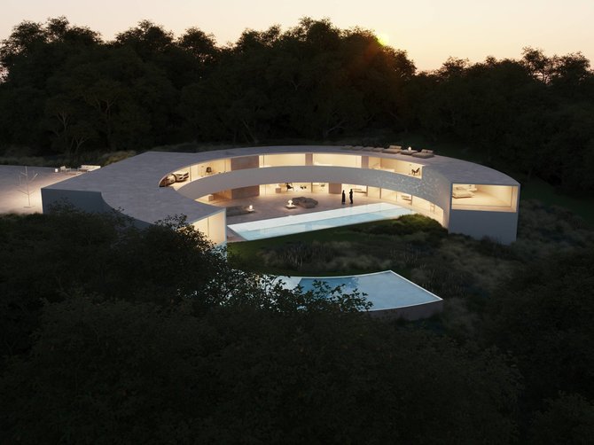 „Sonata Estate“ nuotr./„Fran Silvestre Arquitectos“ suprojektuotos „Cork Oak Mansion“ vilos. 