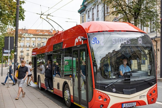 „Vilniaus viešojo transporto“ nuotr./Nauji troleibusai Vilniuje