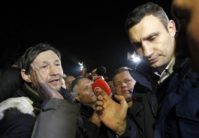 „Reuters“/„Scanpix“ nuotr./Opozicinės partijos UDAR lyderis Vitalijus Klyčko