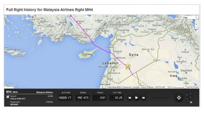 „Facebook“ nuotr. /Malaizijos orlaivio (reisas MH-4) skrydžio istorija