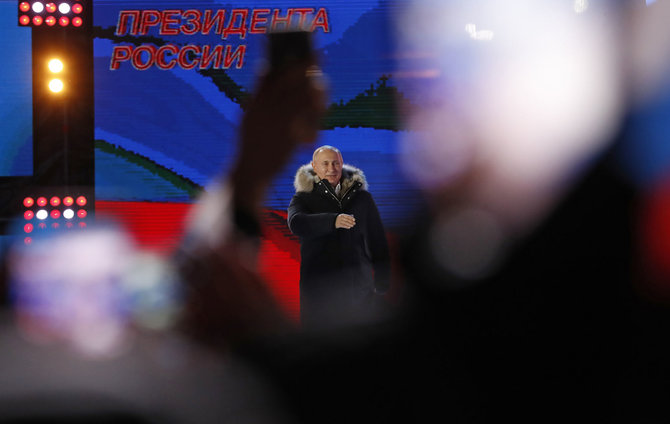 „Scanpix“/AP nuotr./Prezidento rinkimai Rusijoje